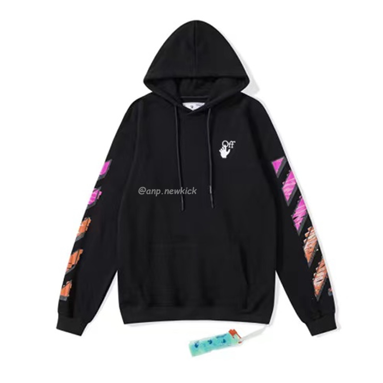 Off White Marker Hoodie Black Fuchsia Red Beige (14) - www.newkick.vip